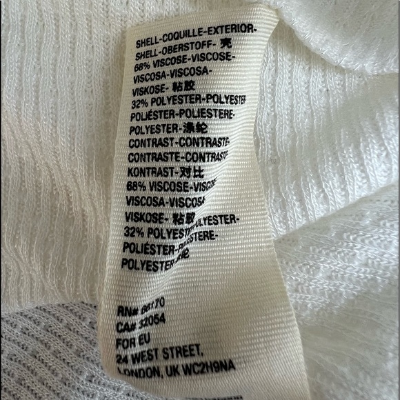 NWT Free People Devin Textured Top Blouse Ivory Size XS-S - Picture 13 of 13